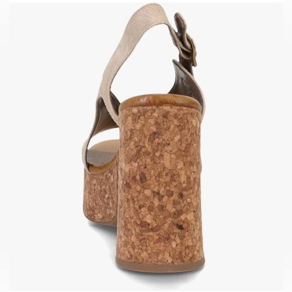 Blowfish Women's Partea Lt. Taupe Open Toe Platform Slingback Heeled Sandal 10 - Picture 5 of 14